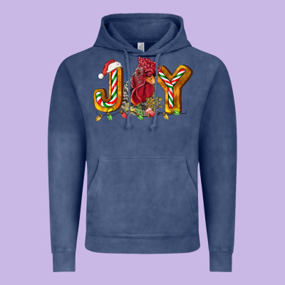 Joy Rooster Vintage Hoodie Designed By Lillyallendesigns