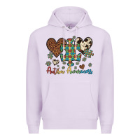 Lilac autism awareness leopard cowhide herts puzzle Premium Hoodie - Artiststas