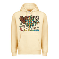 Pina Colada autism awareness leopard cowhide herts puzzle Premium Hoodie - Artiststas