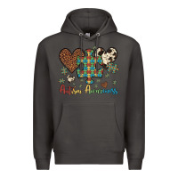Smoke autism awareness leopard cowhide herts puzzle Premium Hoodie - Artiststas