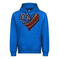 Cobalt american western leopard flag heart Urban Hoodie - Jasminsmagicworld