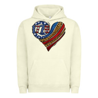 Pigment Pistachio american western leopard flag heart Urban Hoodie - Jasminsmagicworld