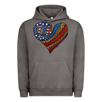 Pigment Tornado american western leopard flag heart Urban Hoodie - Jasminsmagicworld