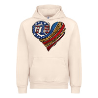 Sandshell american western leopard flag heart Urban Hoodie - Jasminsmagicworld