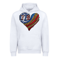 White american western leopard flag heart Urban Hoodie - Jasminsmagicworld