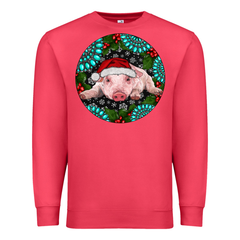 Baby Pig Christmas Premium Sweatshirt by RanaPortraitStore | Teevron