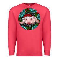 Cardinal Baby Pig Christmas Premium Sweatshirt - RanaPortraitStore