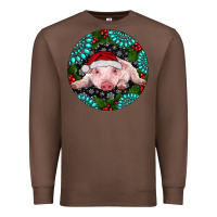 Chestnut Baby Pig Christmas Premium Sweatshirt - RanaPortraitStore