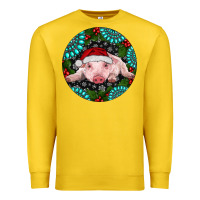 Lemon Baby Pig Christmas Premium Sweatshirt - RanaPortraitStore