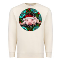 Sandshell Baby Pig Christmas Premium Sweatshirt - RanaPortraitStore