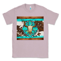 Lilac bull skull and turquoise cowhide tumbler Classic Tee - Artiststas