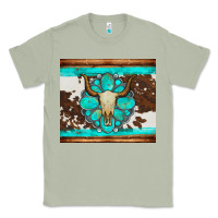 Matcha bull skull and turquoise cowhide tumbler Classic Tee - Artiststas
