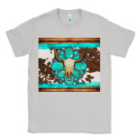 Moon Dust bull skull and turquoise cowhide tumbler Classic Tee - Artiststas