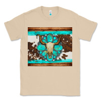 Mushroom bull skull and turquoise cowhide tumbler Classic Tee - Artiststas