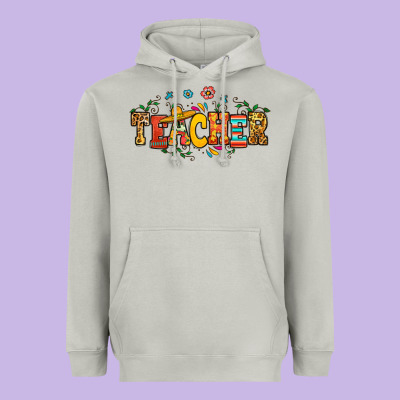 Spanish Teacher Heavyweight Hoodie Designed By Ranaportraitstore