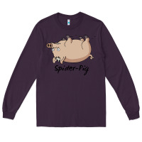 Plum Spider Pig Long Sleeve Tee - DesigneFamous
