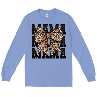 Colony Blue mama leopard Long Sleeve Tee - CowhideDigitalArt