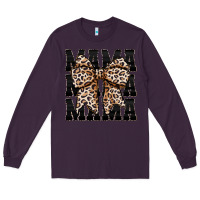 Plum mama leopard Long Sleeve Tee - CowhideDigitalArt