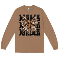Toasted Coconut mama leopard Long Sleeve Tee - CowhideDigitalArt