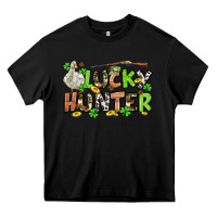 Black Lucky hunter St. Patrick's Day Heavy Core Tee - OliviaCreatesArt