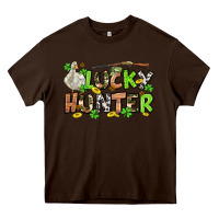 Chocolate Brown Lucky hunter St. Patrick's Day Heavy Core Tee - OliviaCreatesArt