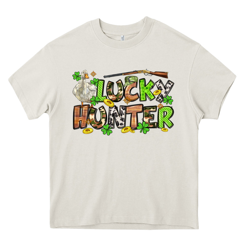 Lucky Hunter St. Patrick's Day Heavy Core Tee by OliviaCreatesArt | Teevron