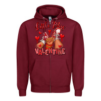 Burgundy little miss valentine afro kid sneakers Zipper Hoodie - RanaPortraitStore
