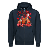 Navy little miss valentine afro kid sneakers Zipper Hoodie - RanaPortraitStore