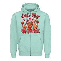 Seafoam little miss valentine afro kid sneakers Zipper Hoodie - RanaPortraitStore