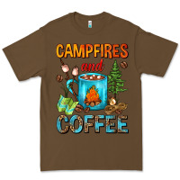 Cacao Campfires And Coffee Camping Coffee Premium Tee - FaDigitalArtStudio