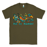 Army Green peace love thunderbird Classic Tee - OliviaCreatesArt