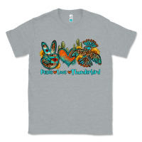 Heather Grey peace love thunderbird Classic Tee - OliviaCreatesArt