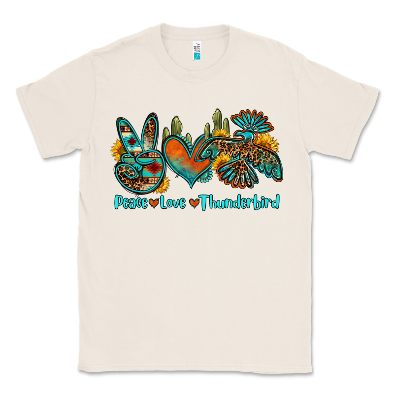 Peace Love Thunderbird Classic Tee by OliviaCreatesArt | Teevron