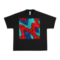 Black american flag stripes seamless pattern Urban Heavy Tee - BundleAndBundleShop