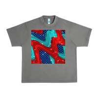 Tornado american flag stripes seamless pattern Urban Heavy Tee - BundleAndBundleShop