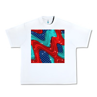 White american flag stripes seamless pattern Urban Heavy Tee - BundleAndBundleShop