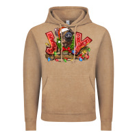 Vintage Coffee joy pig Vintage Hoodie - LillyAllenDesigns