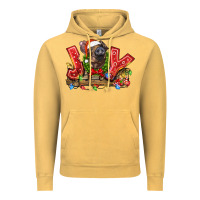 Vintage Mustard joy pig Vintage Hoodie - LillyAllenDesigns
