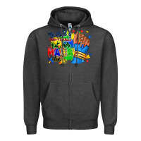 Charcoal Heather my child is non verbal but her mama aint afro hand rana Zipper Hoodie - RanaPortraitStore