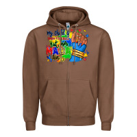 Chestnut my child is non verbal but her mama aint afro hand rana Zipper Hoodie - RanaPortraitStore