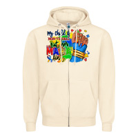 Sandshell my child is non verbal but her mama aint afro hand rana Zipper Hoodie - RanaPortraitStore