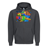 Smoke my child is non verbal but her mama aint afro hand rana Zipper Hoodie - RanaPortraitStore
