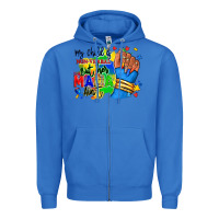 True Royal my child is non verbal but her mama aint afro hand rana Zipper Hoodie - RanaPortraitStore