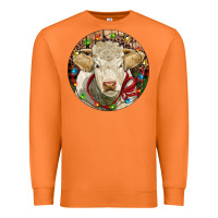 Carrot Charolais Heifer Christmas Premium Sweatshirt - RanaPortraitStore