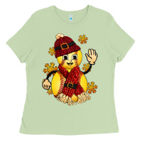 Matcha Softball Christmas With Hat And Glove Ladies Tee - FaDigitalArtStudio