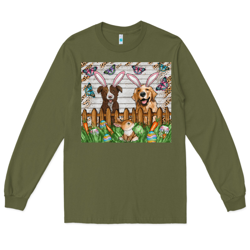 Easter Dog Long Sleeve Tee by CowhideDigitalArt | Teevron