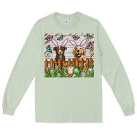 Matcha Easter Dog Long Sleeve Tee - CowhideDigitalArt