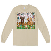 Mushroom Easter Dog Long Sleeve Tee - CowhideDigitalArt