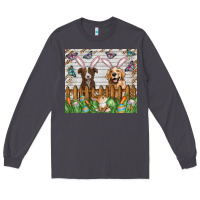 Smoke Easter Dog Long Sleeve Tee - CowhideDigitalArt