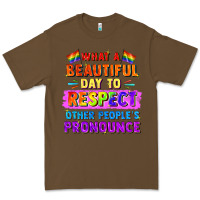 Cacao what a beautiful day to respect other people Premium Tee - FaDigitalArtStudio